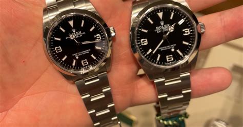 rolex explorer thickness forum|rolex explorer 36mm vs 40mm.